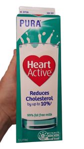 Cholesterol lowering milk