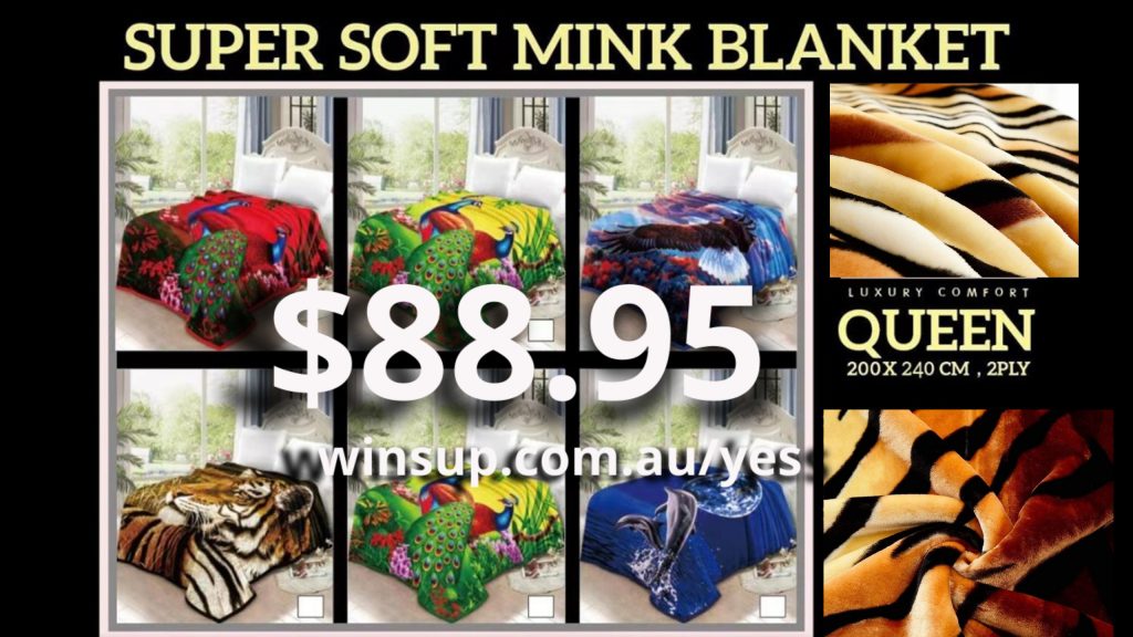 collection of mink blankets available